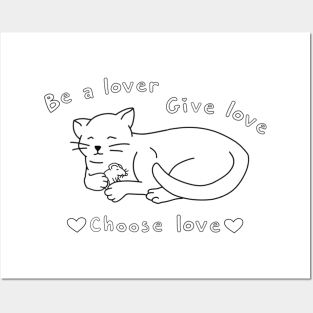 Be A Lover Cat and Mouse Harry Styles Quote Posters and Art